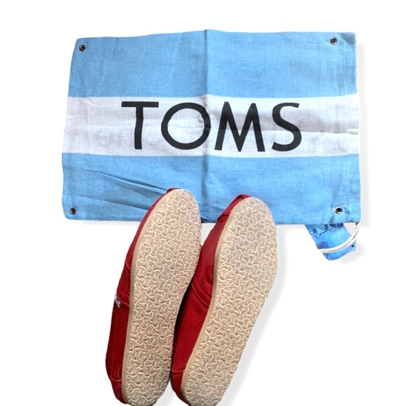 Toms Red Canvas Women’s Classics - Picture 7 of 7